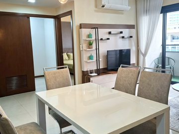 Exquisite 60sqm 1BR with Balcony & Ayala Views at The Alcoves For Rent— PHP 70k/ month