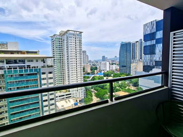 Exquisite 60sqm 1BR with Balcony & Ayala Views at The Alcoves For Rent— PHP 70k/ month