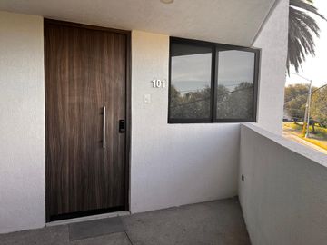 RENTA DEPARTAMENTO AMUEBLADO DE 2 RECÁMARAS Y TERRAZA PRIVADA EN COLONIA LA PAZ