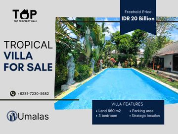 Spacious Tropical Villa in Umalas Bali