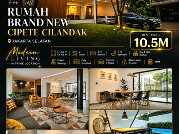 Rumah Baru Modern Furnished Cipete Cilandak Jaksel