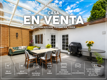 CASA EN VENTA EN LA CONCEPCIÓN, COYOACÁN