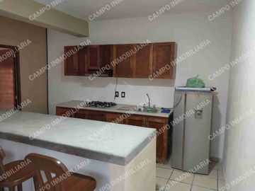 RENTA DEPTO TIPO LOFT EN COL. DEL EMPLEADO| 1 BAÑO| CON COCINA EQUIPADA Y BARRA DE COMEDOR.