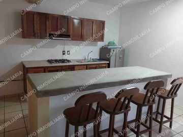 RENTA DEPTO TIPO LOFT EN COL. DEL EMPLEADO| 1 BAÑO| CON COCINA EQUIPADA Y BARRA DE COMEDOR.