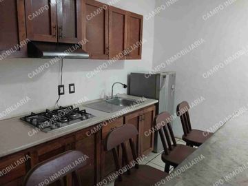 RENTA DEPTO TIPO LOFT EN COL. DEL EMPLEADO| 1 BAÑO| CON COCINA EQUIPADA Y BARRA DE COMEDOR.