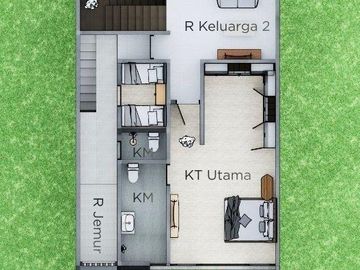 Rumah Qozy New Indent di Jl Madura Megapolitan Cinere