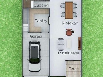 Rumah Qozy New Indent di Jl Madura Megapolitan Cinere