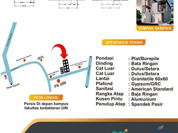 INVESTASI KOSAN 15, 10 DAN 4 KAMAR SIAP HUNI DEKAT UIN CIPUTAT TANGGERANG SELATAN