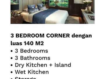 Apartemen Millenium Village Lippo Karawaci 3Br Fully Furnished Siap Huni