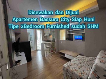 Disewakan Apartemen Siap Huni free IPL tipe 2bedroom furnished Bassura City