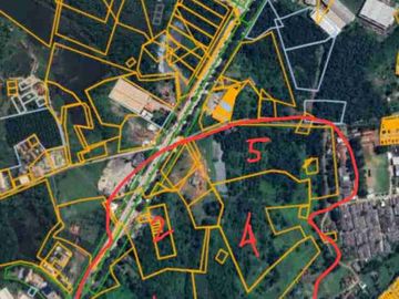Tanah ± 18 Ha Soetta Gudang pabtik hotel, mall murah palembang