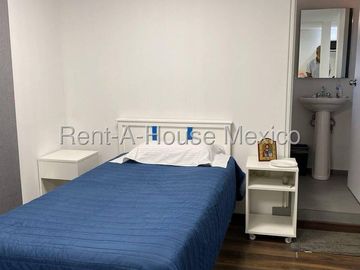 Departamento Amueblado en Renta en Alvaro Obregón ,Progreso Tizapan CMB 27-317.
