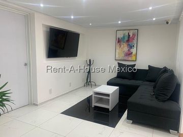 Departamento Amueblado en Renta en Alvaro Obregón ,Progreso Tizapan CMB 27-317.