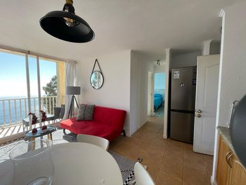 Venta Depto 2D1B con Vista al Mar en Bahía Pelícanos Horcón Puchuncaví, Valparaíso.