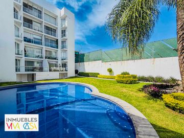 DEPARTAMENTO CON DOS HABITACIONES Y ALBERCA