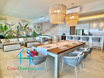 Departamento en renta vacacional con terraza y vista al mar