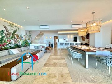 Departamento en renta vacacional con terraza y vista al mar