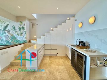 Departamento en renta vacacional con terraza y vista al mar