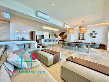 Departamento en renta vacacional con terraza y vista al mar