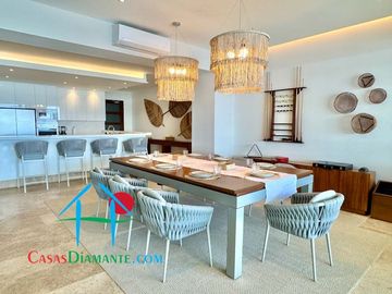 Departamento en renta vacacional con terraza y vista al mar