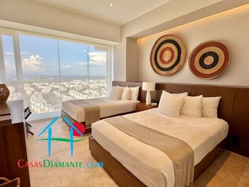 Departamento en renta vacacional con terraza y vista al mar