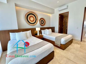 Departamento en renta vacacional con terraza y vista al mar