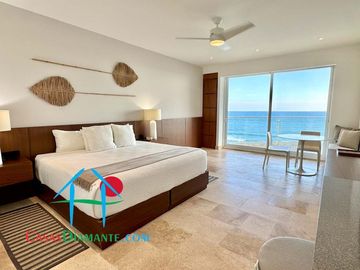 Departamento en renta vacacional con terraza y vista al mar