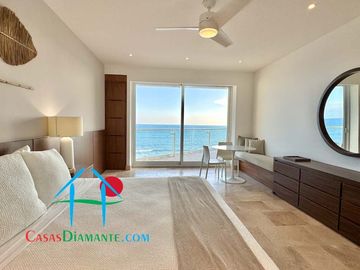 Departamento en renta vacacional con terraza y vista al mar