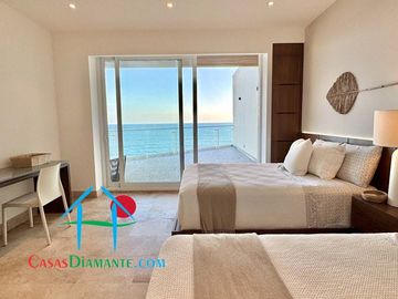 Departamento en renta vacacional con terraza y vista al mar