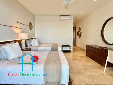 Departamento en renta vacacional con terraza y vista al mar