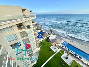 Departamento en renta vacacional con terraza y vista al mar
