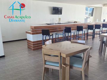 Departamento en renta vacacional con terraza y vista al mar