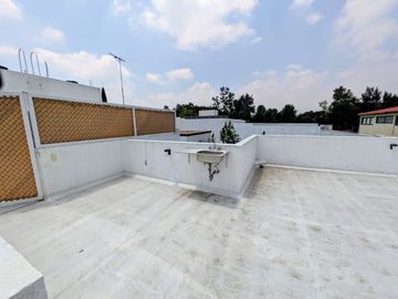 Departamento en Renta en Club Deportivo Atlas, cerca de Paseo Acoxpa Amplio, privado y con Roof Garden propio