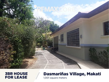 FOR LEASE: 3 Bedroom Unit House in Dasmarinas Village, Makati