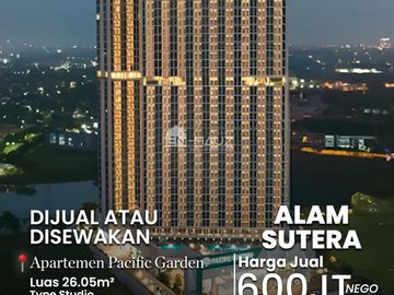 (MT) DI JUAL ATAU DISEWAKAN APARTEMEN PASIFIC GARDEN, ALAM SUTERA