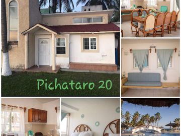 3 Villas frente al mar + negocio de rentas vacacionales en michoacan
