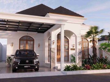 RUMAH MEWAH AMERICAN CLASSIC  KONSEP VILLA - FULL FURNISHED DENGAN PRIVAT POOL DI WEDOMARTANI DEKAT JOGJABAY