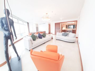 Ultra-Luxury 310 SQM 3BR with Den, Private Elevator & 3 Parking for Rent at Two Roxas Triangle, Makati CBD