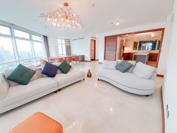 Ultra-Luxury 310 SQM 3BR with Den, Private Elevator & 3 Parking for Rent at Two Roxas Triangle, Makati CBD