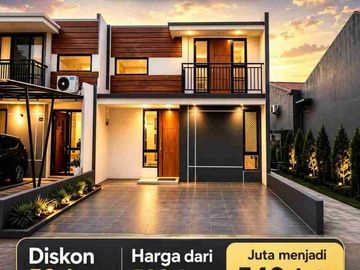 Rumah 2 Lantai Harga 1 Lantai, Strategis di Cipayung Depok