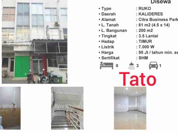 Sewa Ruko Peta Barat Kalideres 3.5 lantai Ac Tato