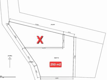 dijual tanah 250 m² IDR 550 juta per are kawasan Melasti beach Ungasan Kuta Selatan Badung Bali