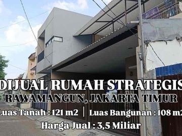 Dijual Rumah Strategis Rawamangun Jakarta Timur Siap Huni