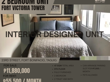 RUSH LEASE OR SALE 2 Bedroom Fort Victoria Tower C Condo Unit | Taguig City