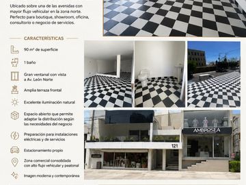 SE RENTA LOCAL COMERCIAL AV. LEON
