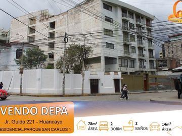 VENDO  DEPARTAMENTO DE 78.60 M² CERCA AL MALL PLAZA DE HUANCAYO