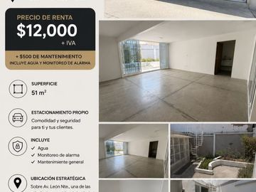 SE RENTA LOCAL COMERCIAL AV. LEON