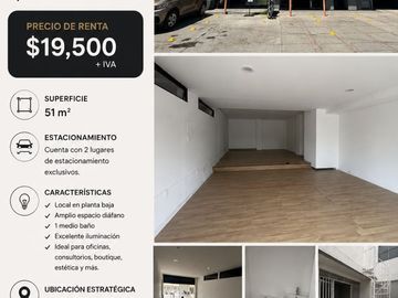 SE RENTA LOCAL COMERCIAL PASEO DEL MORAL
