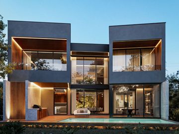 Casa con alberca privada, doble altura, casa club, Yucatán Country Club, en venta