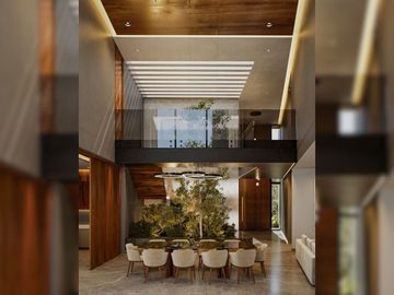 Casa con alberca privada, doble altura, casa club, Yucatán Country Club, en venta